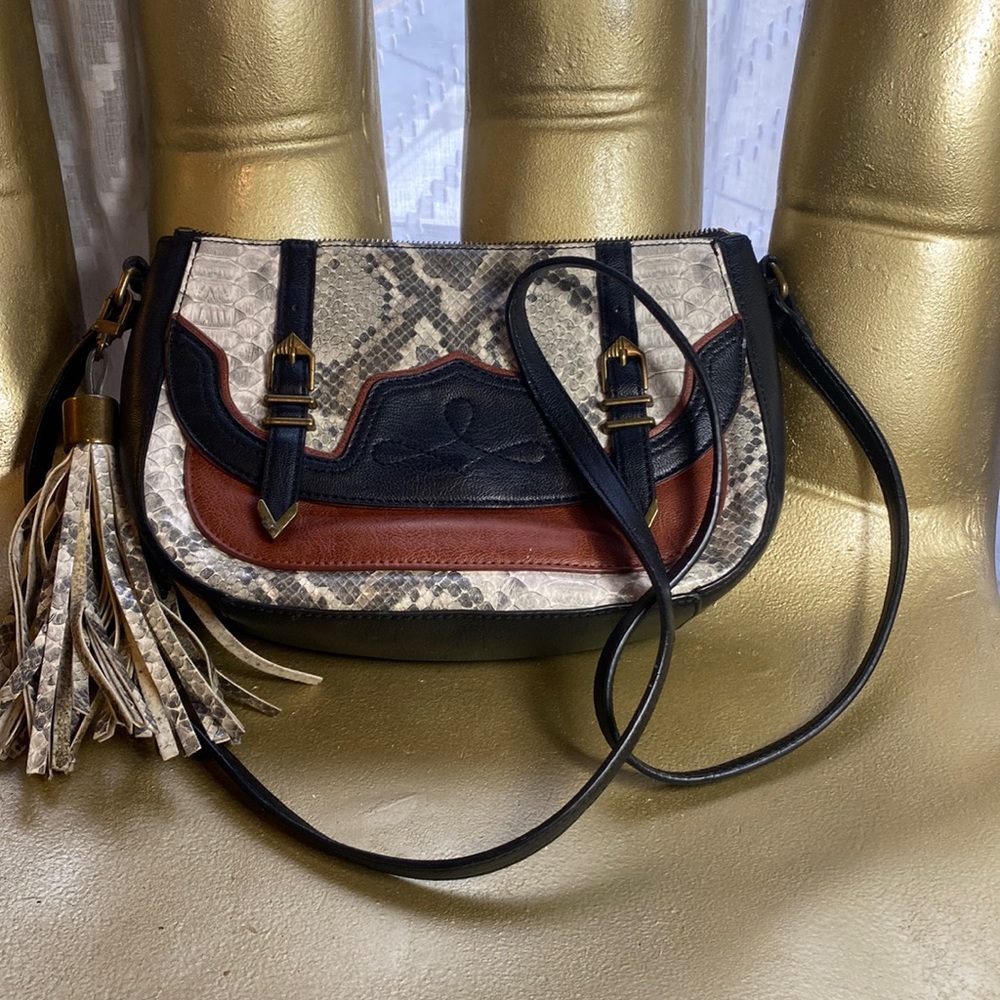 Nine West snake skin cross body bag